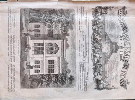L' Esposizione Universale di Vienna del 1873 illustrata - Dispensa n.5 - copertina