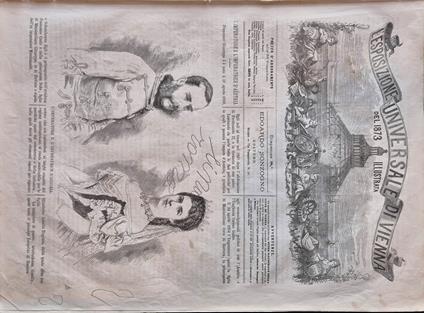 L' Esposizione Universale di Vienna del 1873 illustrata - Dispensa n.8 - copertina