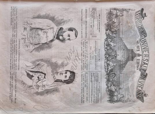 L' Esposizione Universale di Vienna del 1873 illustrata - Dispensa n.8 - copertina