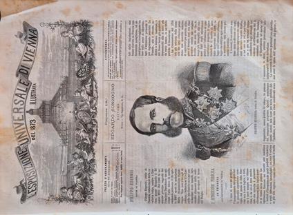 L' Esposizione Universale di Vienna del 1873 illustrata - Dispensa n.18 - copertina