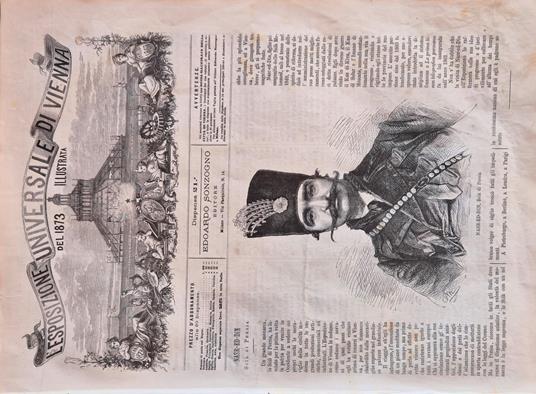L' Esposizione Universale di Vienna del 1873 illustrata - Dispensa n.21 - copertina