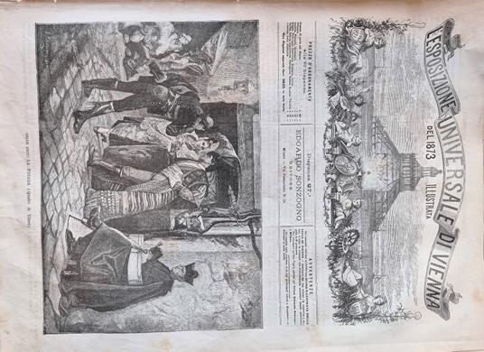 L' Esposizione Universale di Vienna del 1873 illustrata - Dispensa n.27 - copertina