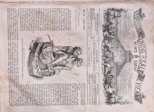 L' Esposizione Universale di Vienna del 1873 illustrata - Dispensa n.37 - copertina
