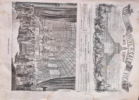 L' Esposizione Universale di Vienna del 1873 illustrata - Dispensa n.38 - copertina