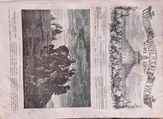L' Esposizione Universale di Vienna del 1873 illustrata - Dispensa n.44 - copertina