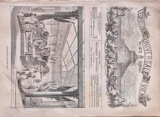 L' Esposizione Universale di Vienna del 1873 illustrata - Dispensa n.46 - copertina