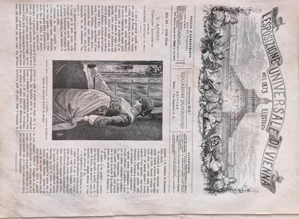 L' Esposizione Universale di Vienna del 1873 illustrata - Dispensa n.53 - copertina