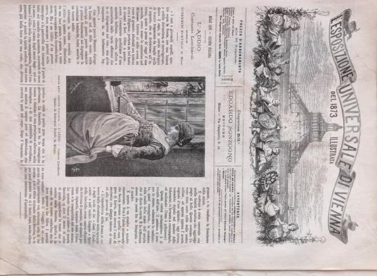 L' Esposizione Universale di Vienna del 1873 illustrata - Dispensa n.53 - copertina