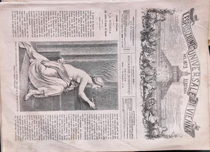 L' Esposizione Universale di Vienna del 1873 illustrata - Dispensa n.55 - copertina