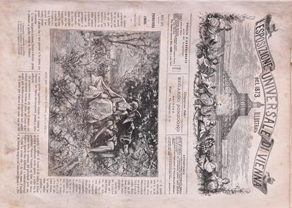 L' Esposizione Universale di Vienna del 1873 illustrata - Dispensa n.58 - copertina