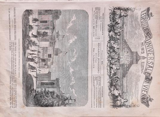 L' Esposizione Universale di Vienna del 1873 illustrata - Dispensa n.63 - copertina