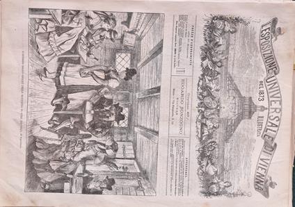 L' Esposizione Universale di Vienna del 1873 illustrata - Dispensa n.67 - copertina