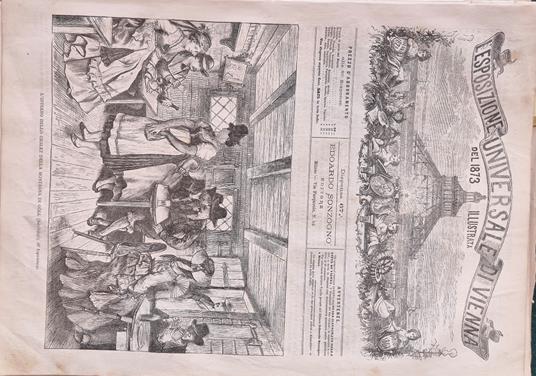 L' Esposizione Universale di Vienna del 1873 illustrata - Dispensa n.67 - copertina