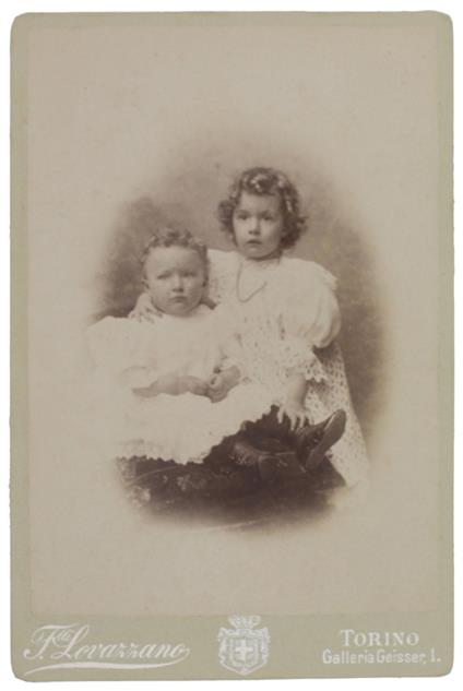 DUE FRATELLINI Foto vintage (1880 ca.) Fratelli Lovazzano - copertina