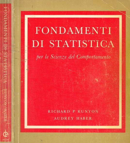 Fondamenti di statistica per le scienze del comportamento - copertina