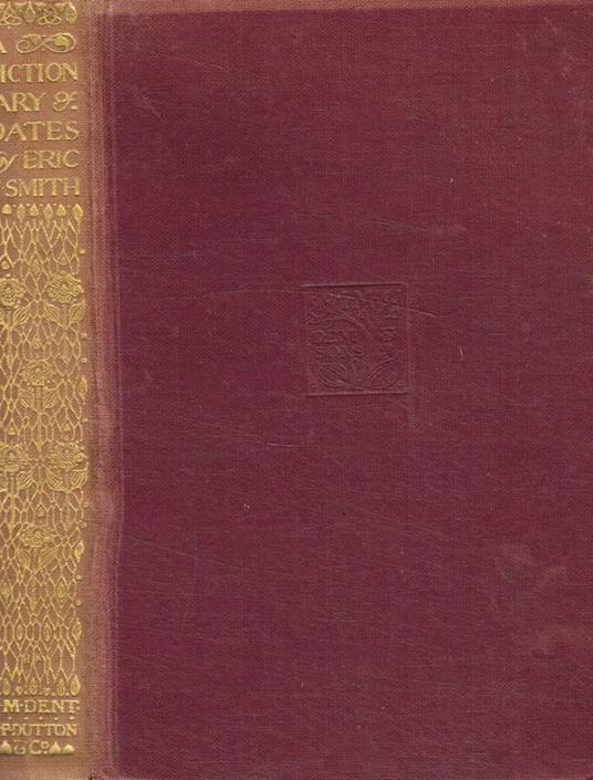 A dictionary of dates. Brought down to the present day - copertina