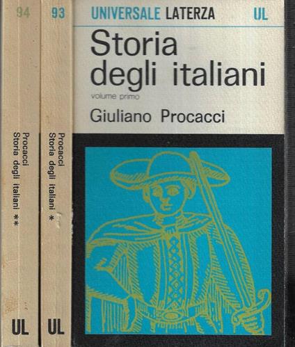 Storia degli italiani Vol. I - II - Giuliano Procacci - copertina