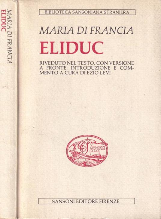 Eliduc - Maria Di Francia - copertina