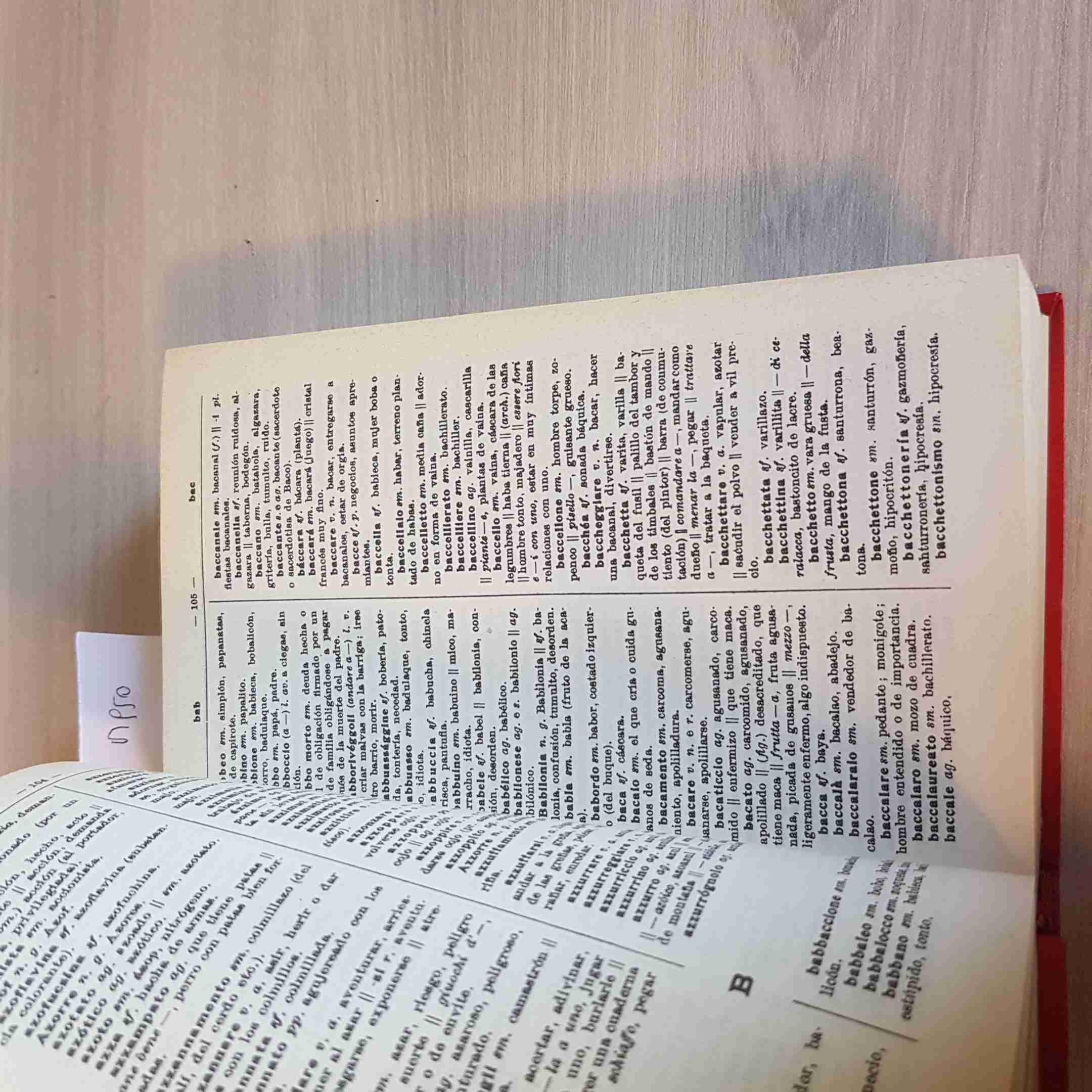 Dizionario Moderno Italiano Spagnuolo - Gaetano Frisoni - Hoepli 1964