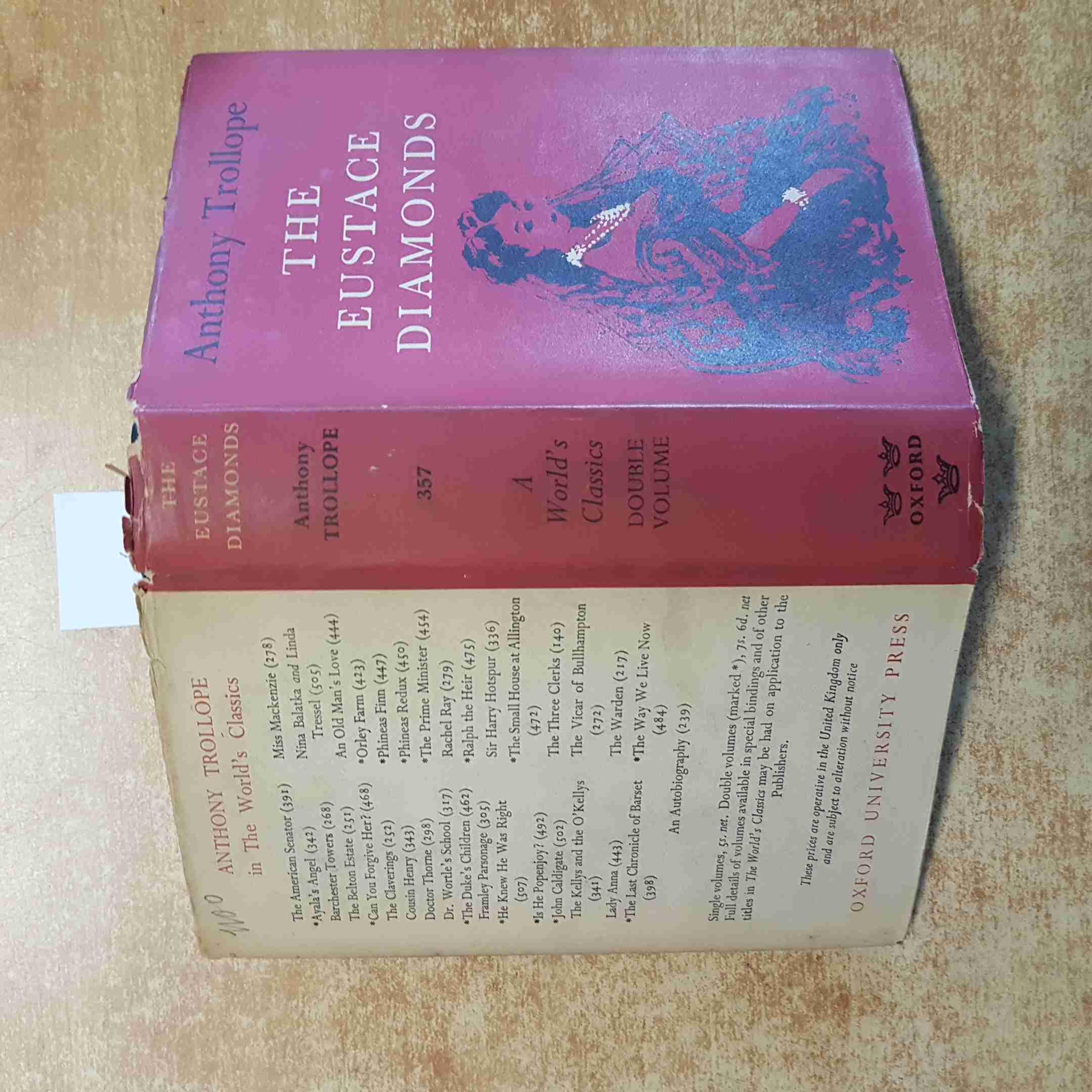 ANTHONY TROLLOPE the eustace diamonds OXFORD UNIVERSITY PRESS world's classics
