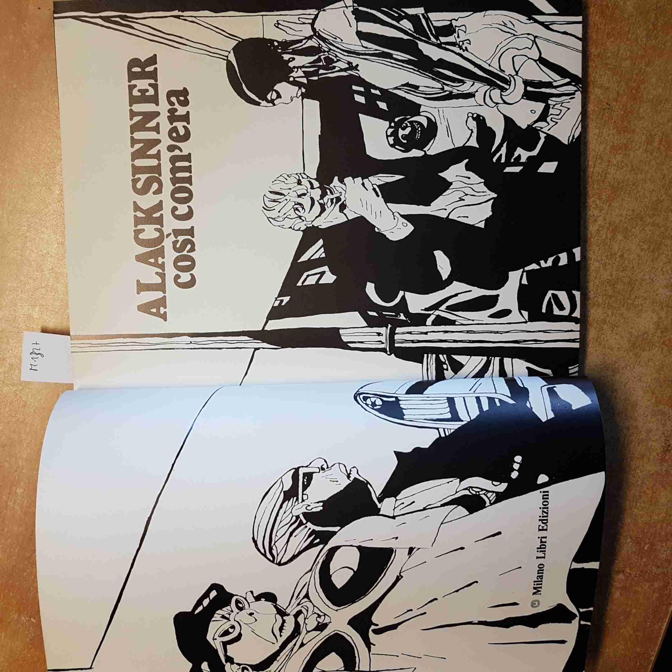 ALACK SINNER COSì COM'ERA munoz sampayo 1981 MILANO LIBRI