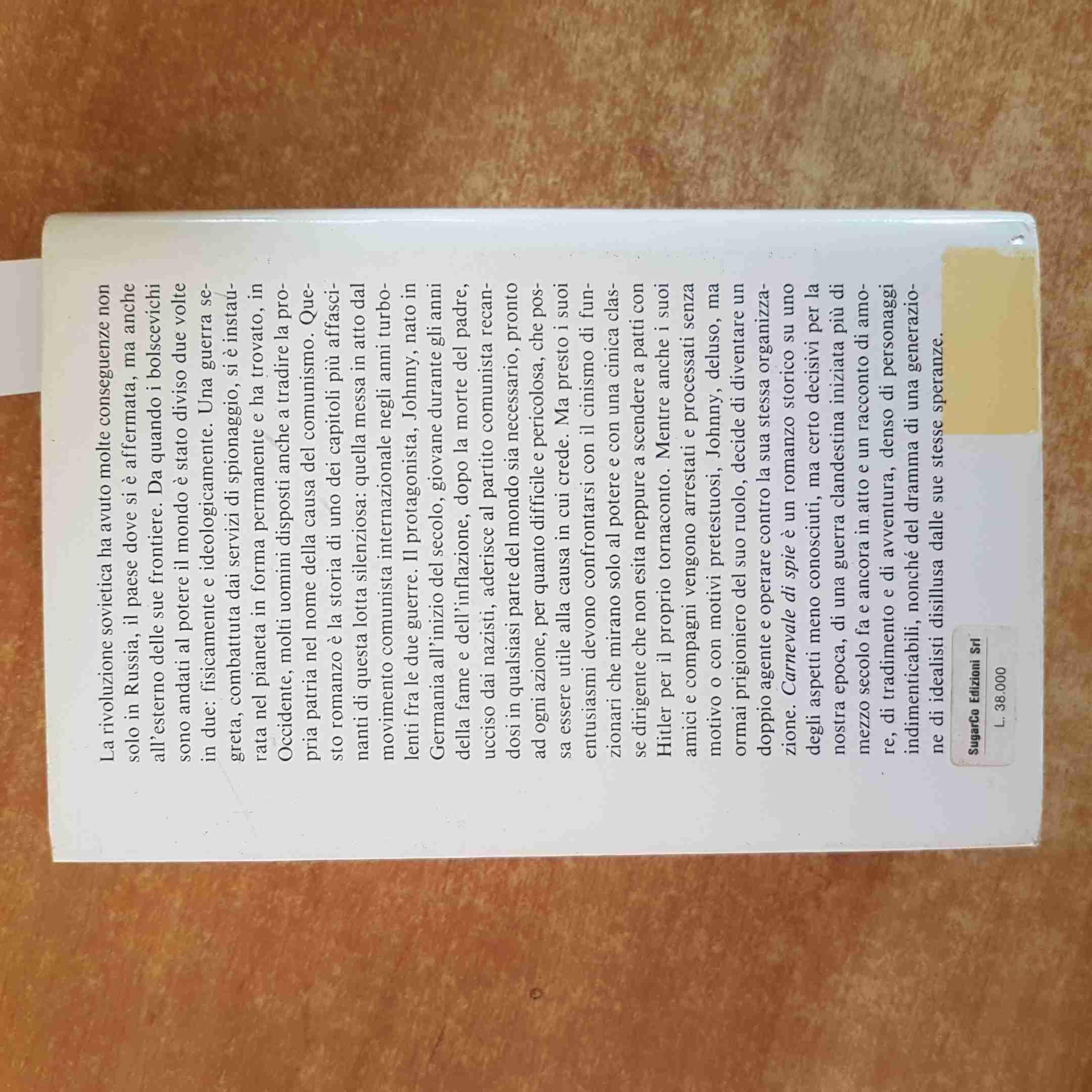CARNEVALE DI SPIE romanzo storico anni Trenta ROBERT MOSS 1988 SUGARCO segreti