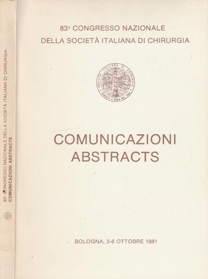 Comunicazioni abstracts - copertina