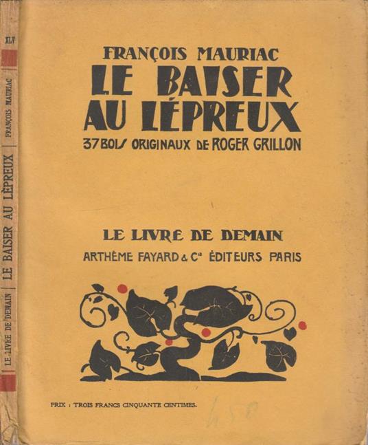 Le baiser au lepreux - François Mauriac - copertina