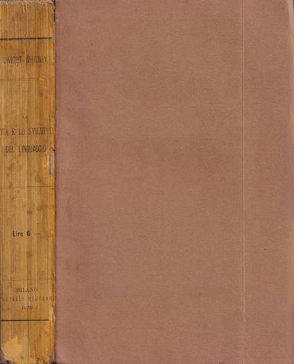La vita e lo sviluppo del linguaggio - copertina