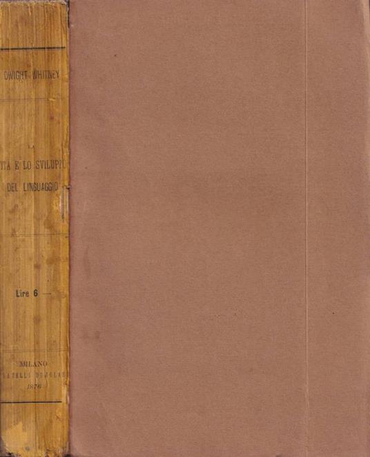 La vita e lo sviluppo del linguaggio - copertina