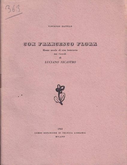 Con Francesco Flora - Vincenzo Dattilo - copertina