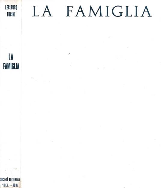 La famiglia - Jacques Leclercq - copertina