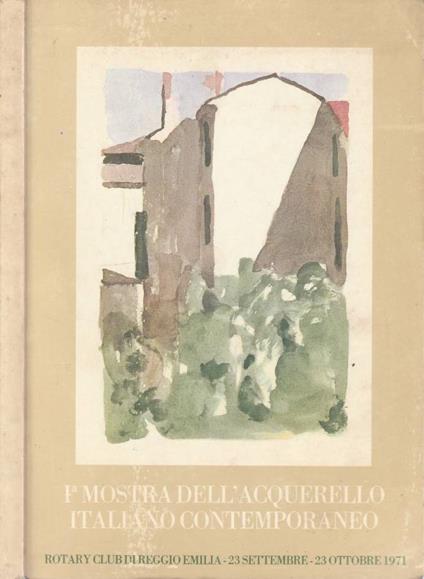 1° mostra dell'acquerello italiano contemporaneo - copertina