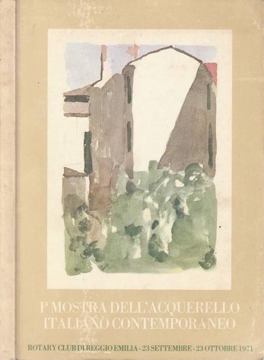 1° mostra dell'acquerello italiano contemporaneo - copertina