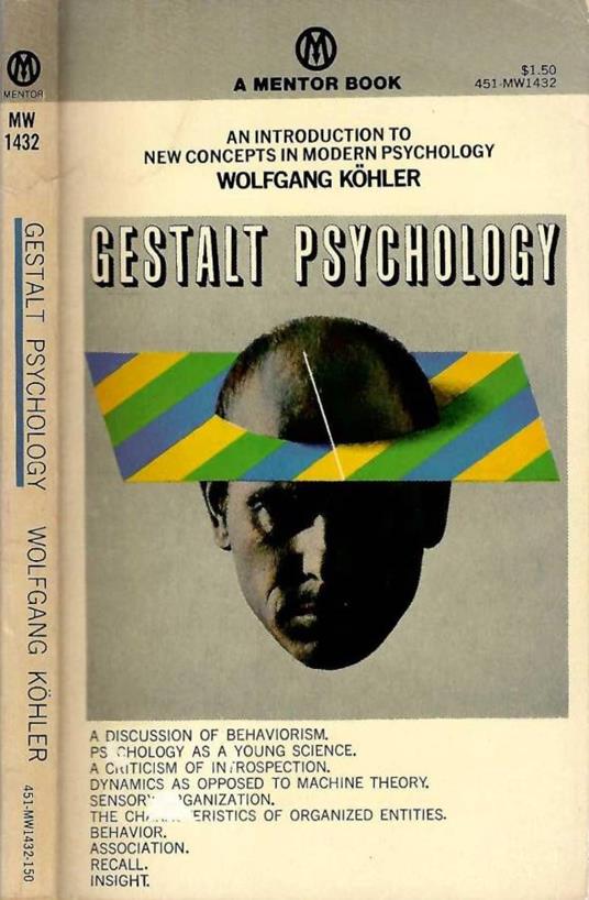 Gestalt psychology - Wolfgang Köhler - copertina