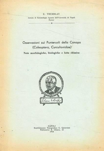 Osservazioni sui Punteruoli della Canapa - copertina
