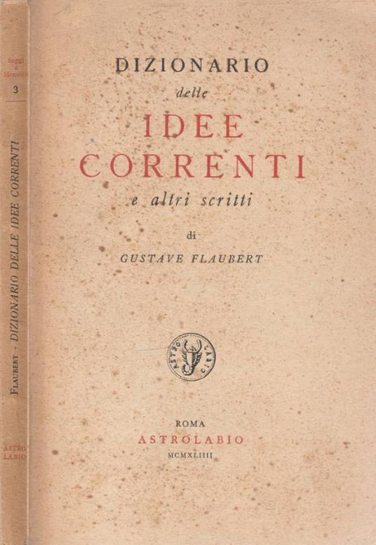 Dizionario delle idee correnti - Gustave Flaubert - copertina