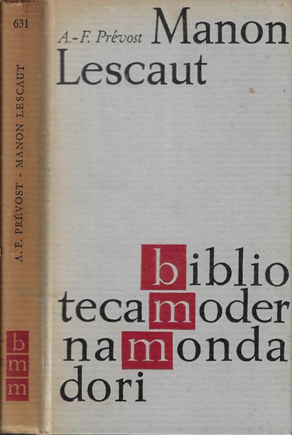 Manon Lescaut - Antoine-François Prévost - copertina