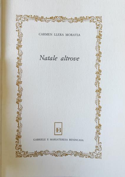 Natale altrove - Carmen Llera Moravia - copertina