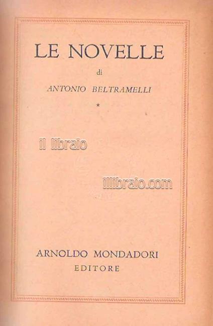 Le novelle - copertina