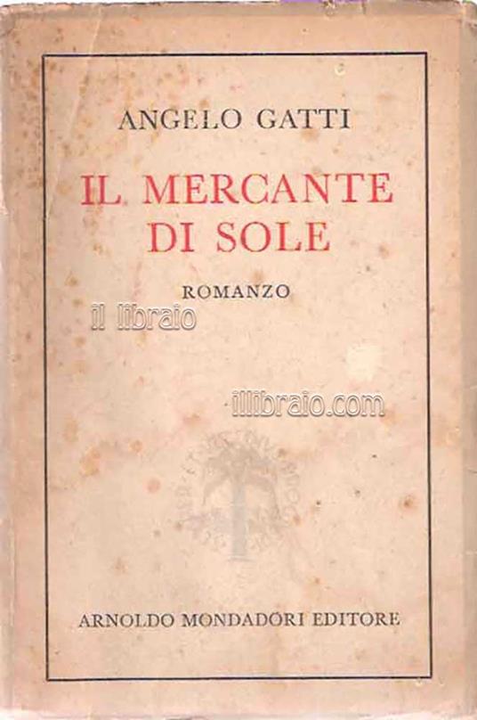 Il mercante di sole - copertina