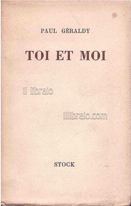 Toi et moi - copertina
