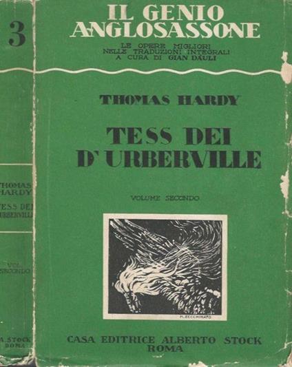 Tess dei D'Urbeville - Volume Secondo - Thomas Hardy - copertina