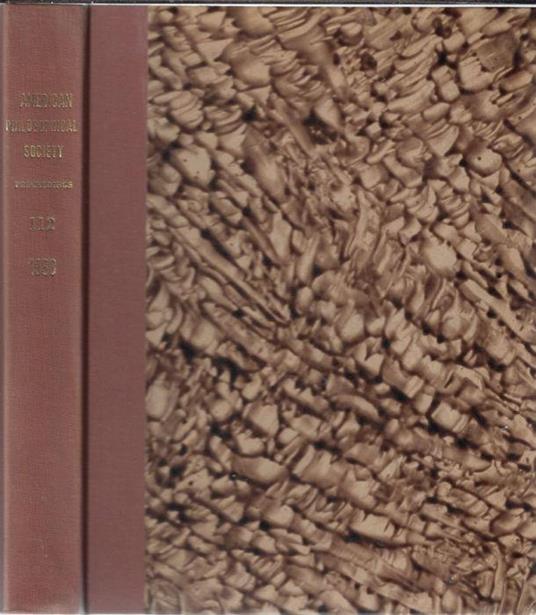Proceedings of the American Philosophical Society Volume 112 1968 (annata completa) - copertina