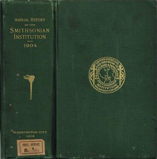 Annual Report of the Board of Regents of the Smithsonian Institution, - copertina