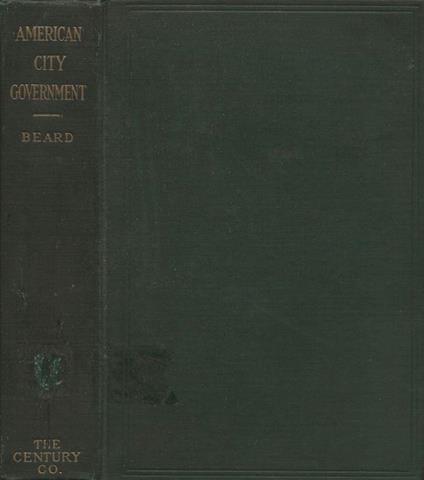 American City Government - Charles A. Beard - copertina
