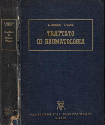 Trattato di reumatologia Vol. I - Tommaso Lucherini - copertina