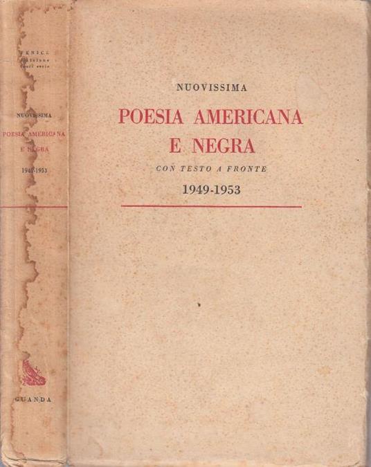 Nuovissima Poesia Americana e Negra 1949/53 - Carlo Izzo - copertina