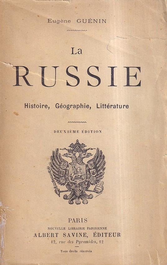 La Russie. Histoire, Géographie, Littérature - Eugènie Gènin - copertina