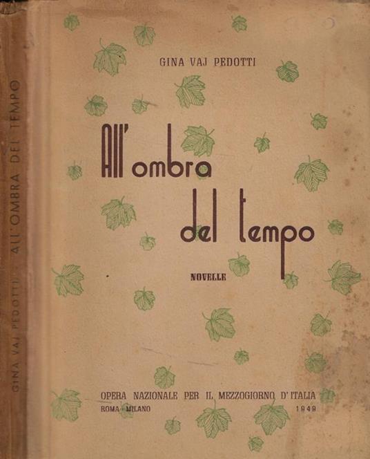 All'ombra del tempo - Gina Vaj Pedotti - copertina